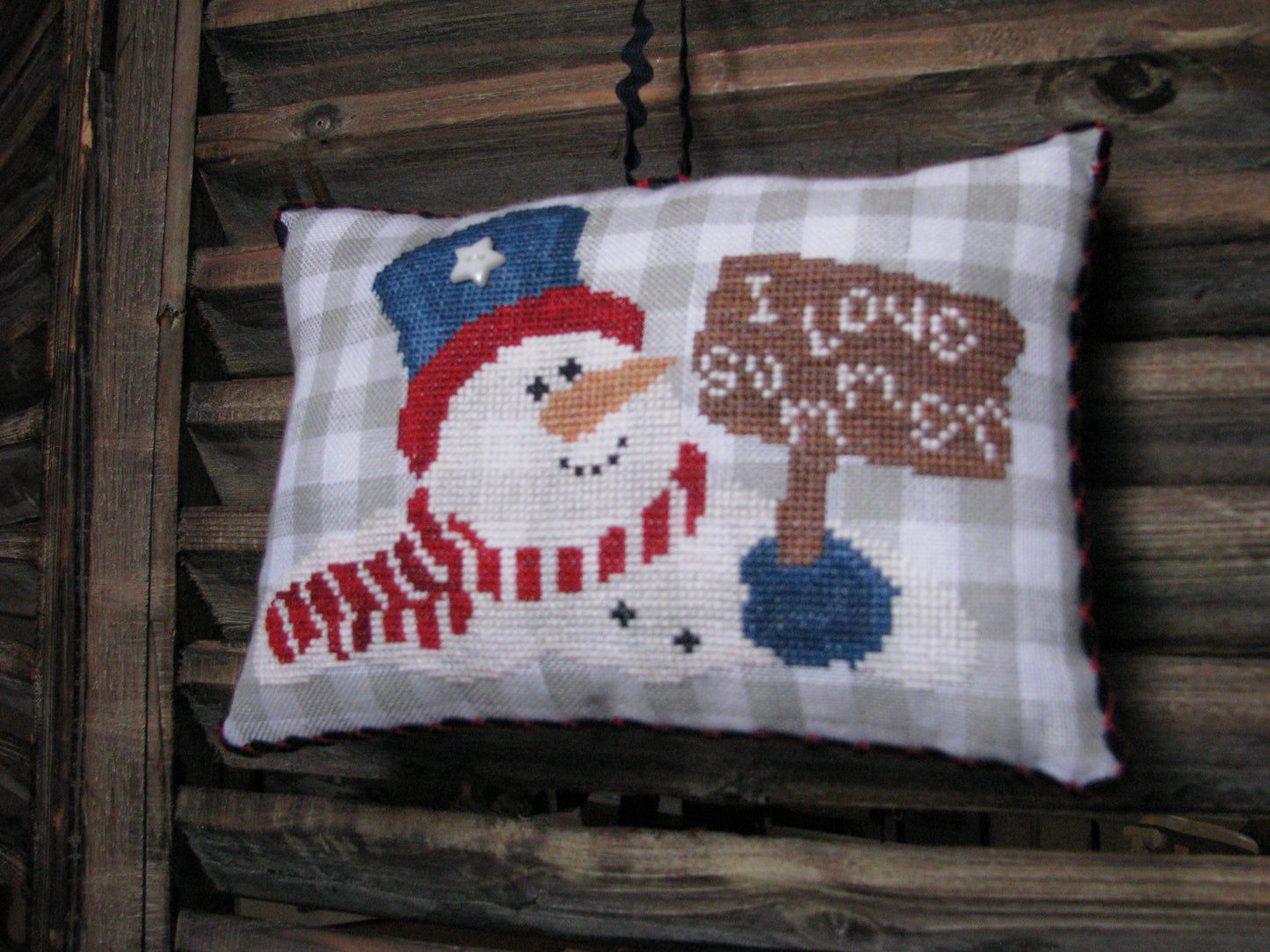 1709 Red, White and Blue Snowman